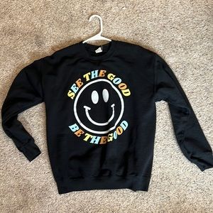 Cute black graphic sweatshirt